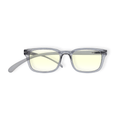 Klammeraffe No.11 blue light glasses in cloud color on a white background, unisex design with longer temples.