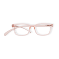 Klammeraffe No.11 reading glasses in pearl rosè color on a white background, designed for women with longer temples.