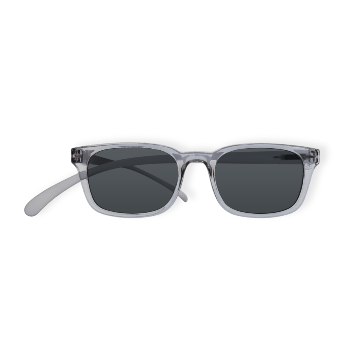 Klammeraffe No.11 sunglasses in cloud color on a white background, unisex design with longer temples.