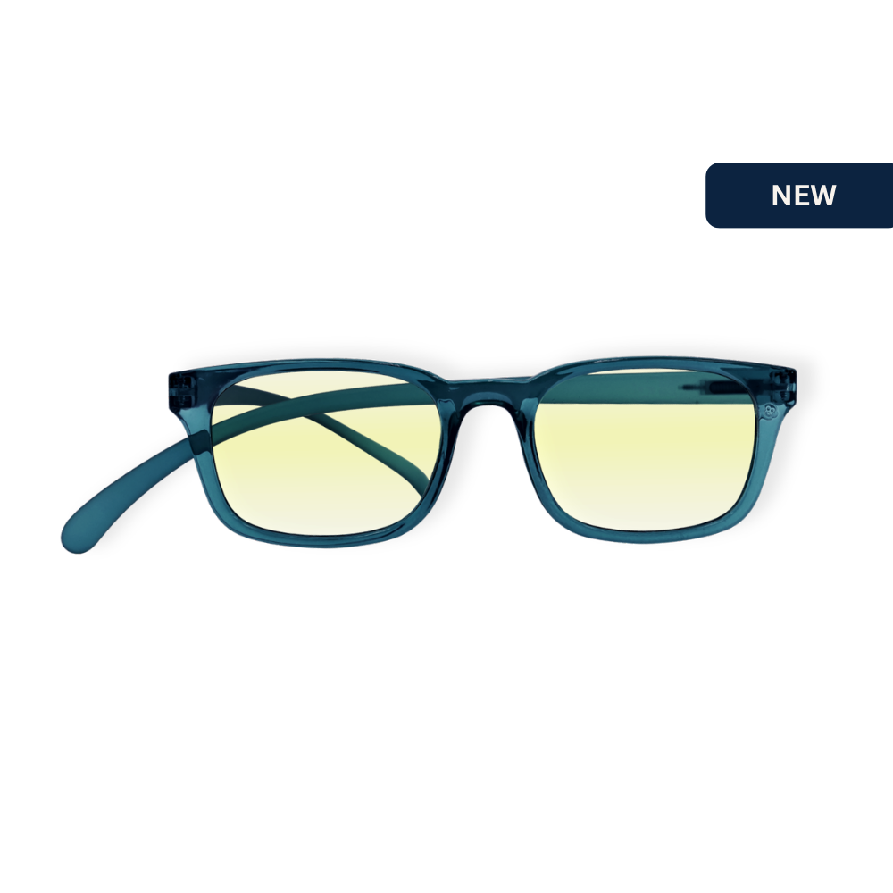 No.11 Blue Light Reading Glasses | deep teal