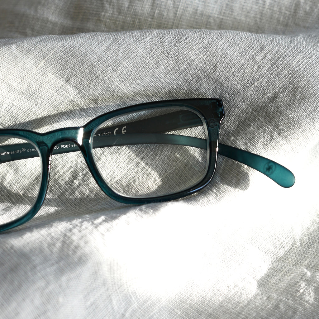 No.11 Blue Light Reading Glasses | deep teal